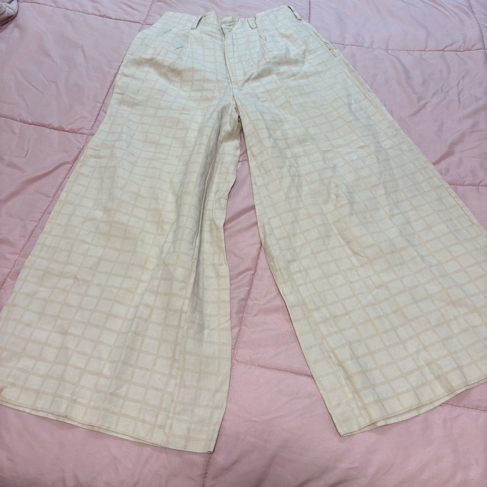 Apiece Apart Women's Cream Wide-Leg Pants sz 2